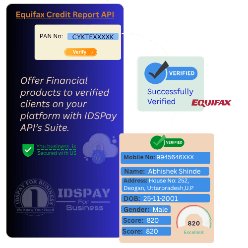 Equifax Credit Score Report API Idspay